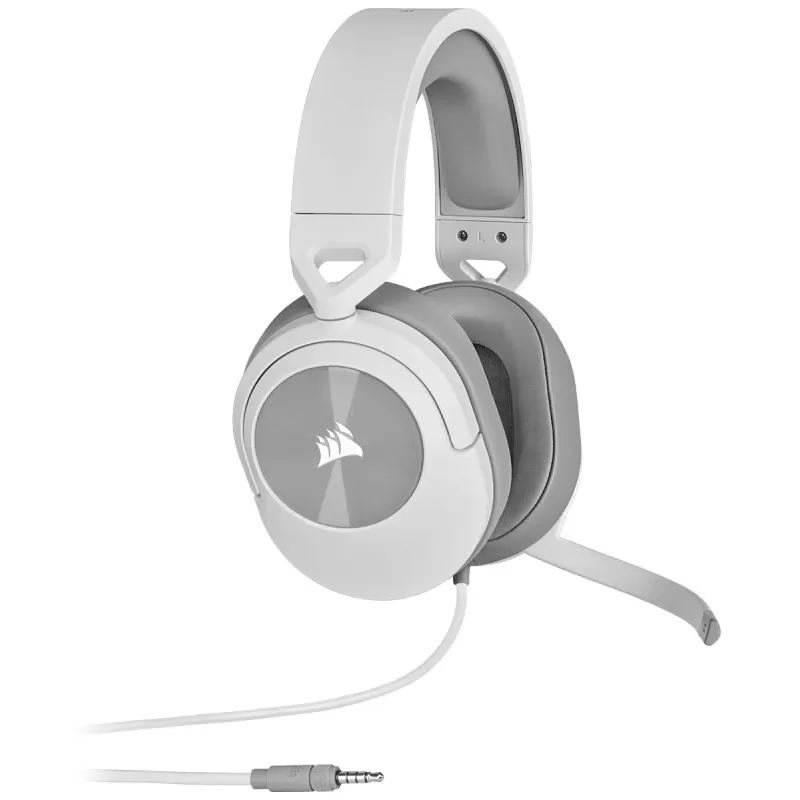 אוזניות גיימינג חוטיות Corsair HS55 STEREO - לבן