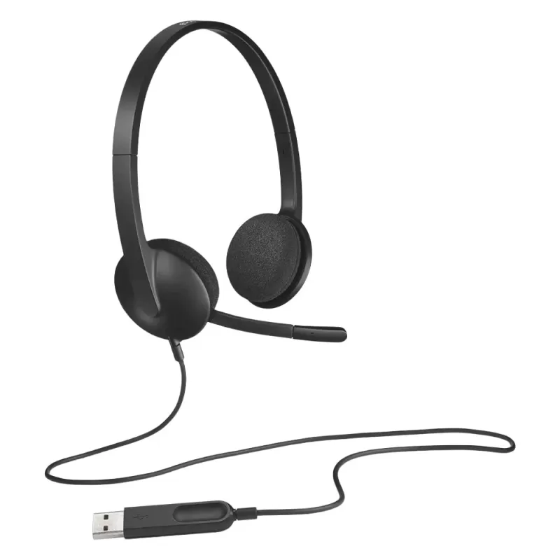 Wired Headphones Logitech USB H340 Color:black Wired Headphones Logitech USB H340 Color:black