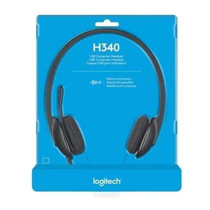 Wired Headphones Logitech USB H340 Color:black Wired Headphones Logitech USB H340 Color:black
