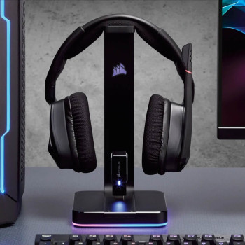 Подставка для наушников Corsair ST100 RGB Premium Headset Stand with 7.1