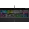 מקלדת גיימינג Corsair K55 RGB PRO XT צבע שחור מקלדת גיימינג Corsair K55 RGB PRO XT צבע שחור