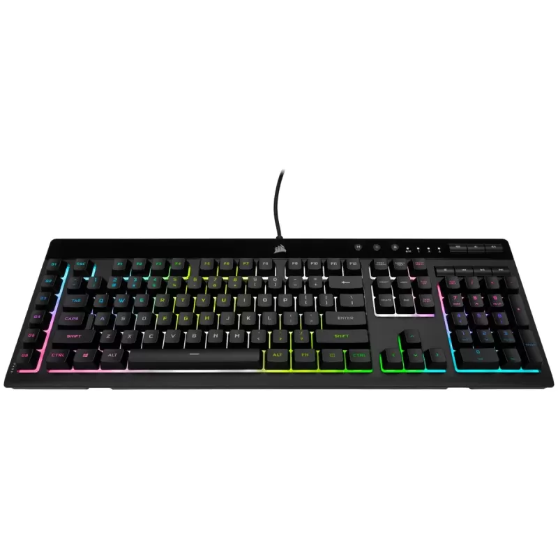 מקלדת גיימינג Corsair K55 RGB PRO XT צבע שחור מקלדת גיימינג Corsair K55 RGB PRO XT צבע שחור