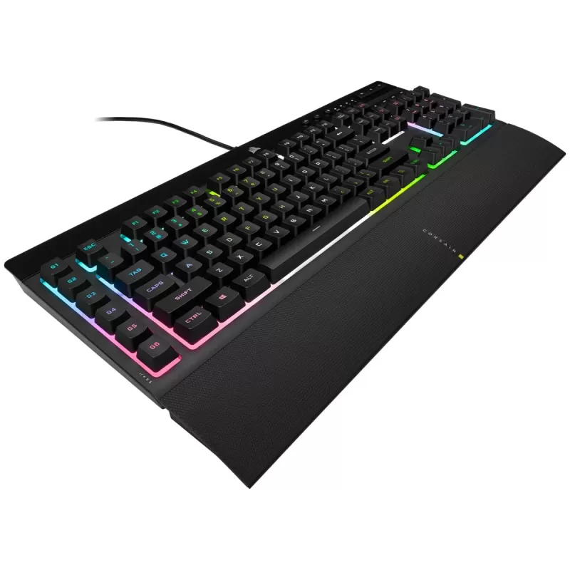מקלדת גיימינג Corsair K55 RGB PRO XT צבע שחור מקלדת גיימינג Corsair K55 RGB PRO XT צבע שחור