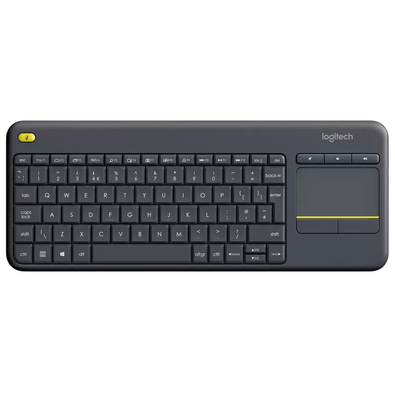 מקלדת אלחוטית Logitech K400 Plus צבע שחור מקלדת אלחוטית Logitech K400 Plus צבע שחור