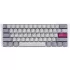 מקלדת גיימינג מכאנית Ducky One 3 Mini Mist Grey Cherry Red Switch צבע אפור