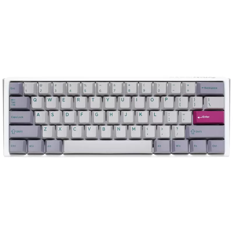 מקלדת גיימינג מכאנית Ducky One 3 Mini Mist Grey Cherry Red Switch צבע אפור