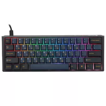 Mechanical gaming keyboard Ducky One 3 Pro Mini Nazca Line Cherry Speed Silver Switch Color:black