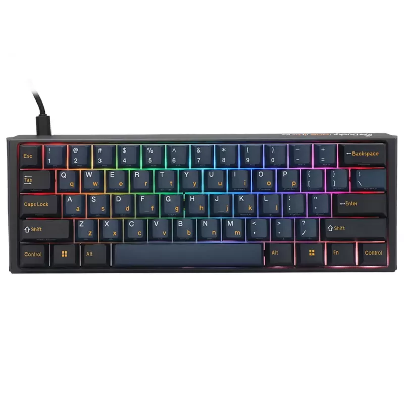 Mechanical gaming keyboard Ducky One 3 Pro Mini Nazca Line Cherry Speed Silver Switch Color:black Mechanical gaming keyboard Ducky One 3 Pro Mini Nazca Line Cherry Speed Silver Switch Color:black