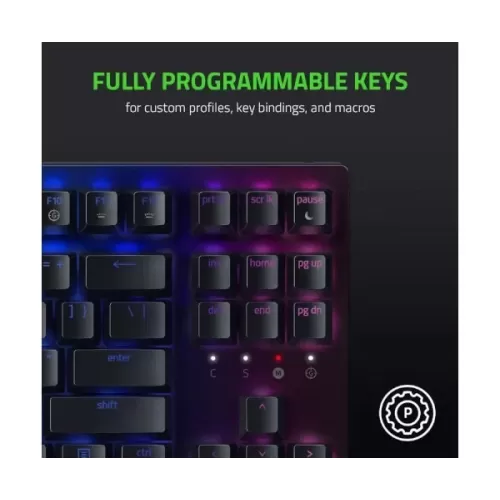 Игровая Клавиатура RAZER Widow v3 TKL Wired RGB Green Switches black