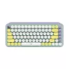 Беспроводная Клавиатура Logitech POP KEYS фиолетовый, белый, yellow, yellow Беспроводная Клавиатура Logitech POP KEYS фиолетовый, белый, yellow, yellow