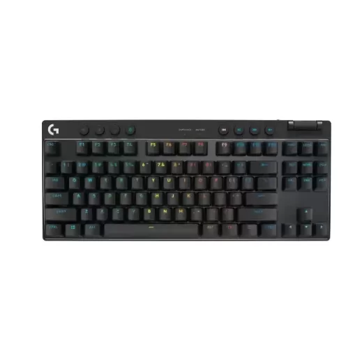מקלדת גיימינג אלחוטית Logitech PRO X TKL LIGHTSPEED G- שחור