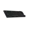 מקלדת גיימינג אלחוטית Logitech PRO X TKL LIGHTSPEED G- שחור
