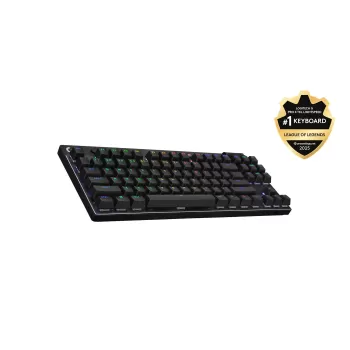 מקלדת גיימינג אלחוטית Logitech PRO X TKL LIGHTSPEED G- שחור