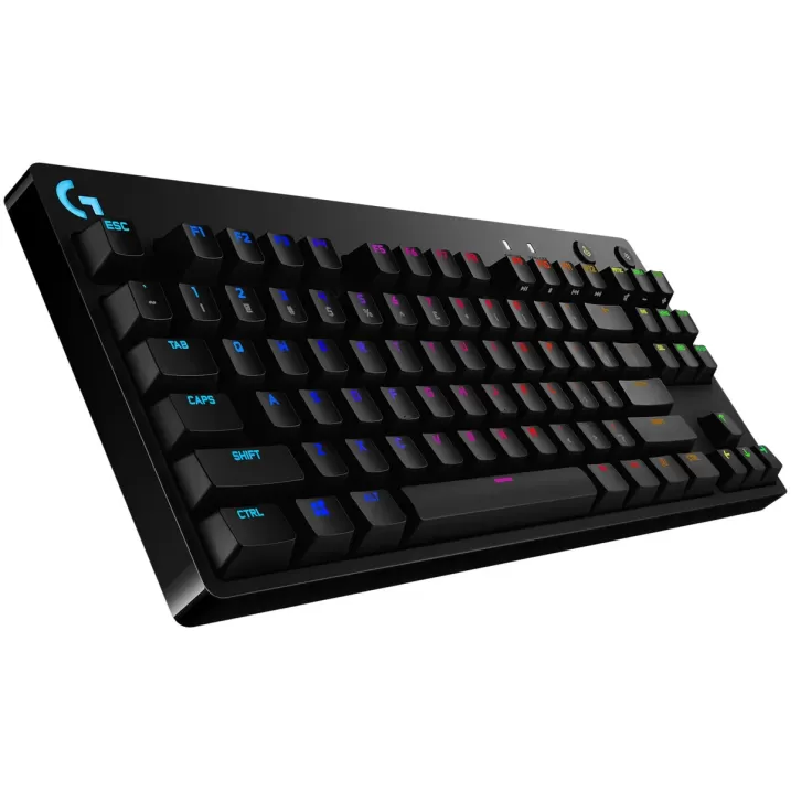 מקלדת גיימינג מכאנית Logitech G PRO GX Blue Clicky צבע שחור