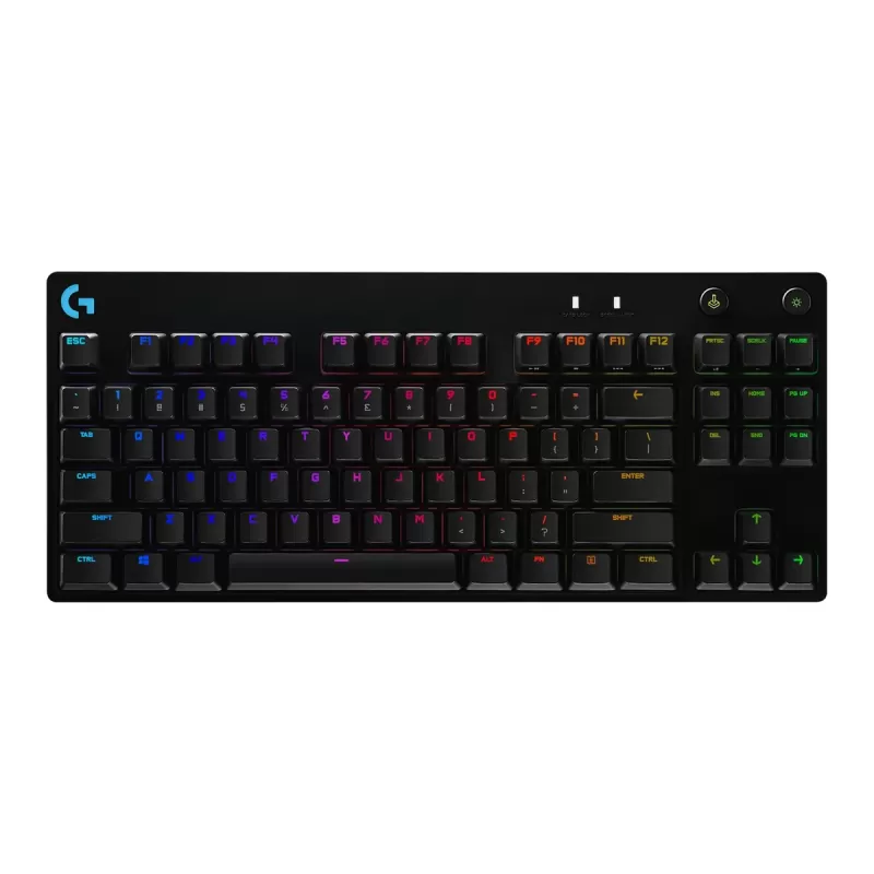 מקלדת גיימינג מכאנית Logitech G PRO GX Blue Clicky צבע שחור