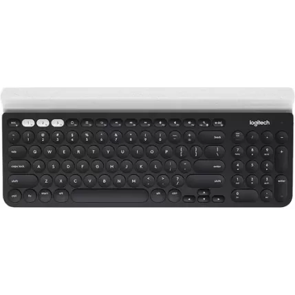 Bluetooth Wireless Keyboard Logitech K780 Multi-Device Quiet Desktop Color:black