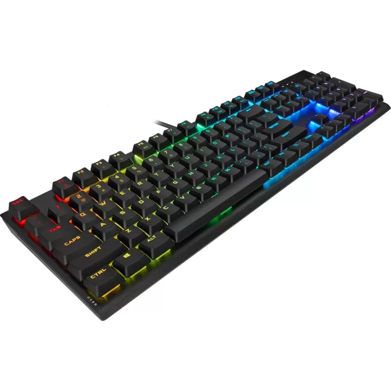 מקלדת גיימינג Corsair K60 RGB PRO Low Profile Cherry MX Speed צבע שחור