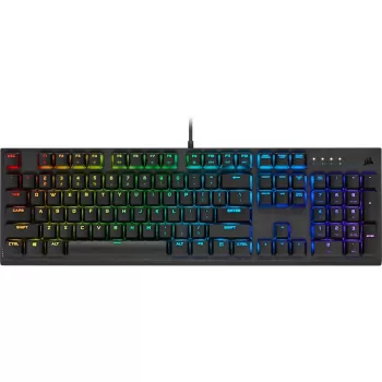 מקלדת גיימינג Corsair K60 RGB PRO Low Profile Cherry MX Speed צבע שחור