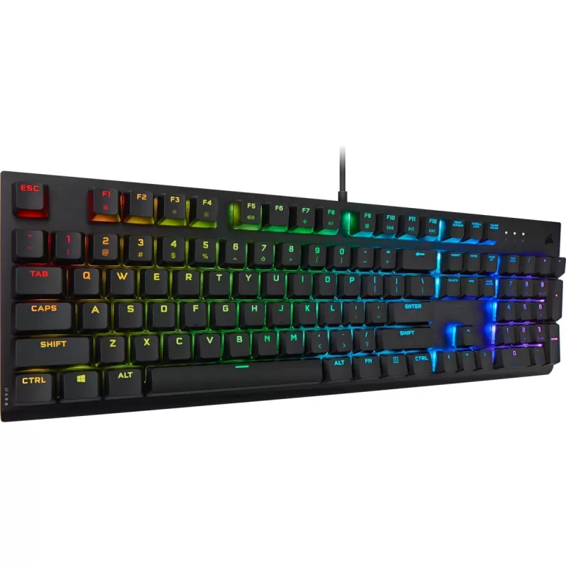 מקלדת גיימינג Corsair K60 RGB PRO Low Profile Cherry MX Speed צבע שחור