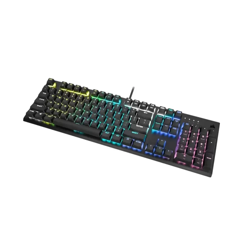 מקלדת גיימינג Corsair K60 RGB PRO Low Profile Cherry MX Speed צבע שחור