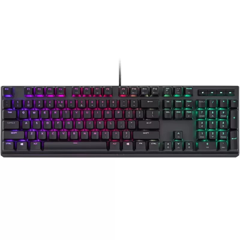 מקלדת גיימינג Cooler Master MasterKeys MK750 RGB Blue Switch צבע שחור