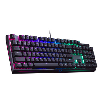 מקלדת גיימינג Cooler Master MasterKeys MK750 RGB Blue Switch צבע שחור מקלדת גיימינג Cooler Master MasterKeys MK750 RGB Blue Switch צבע שחור