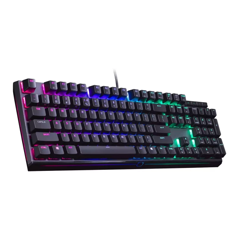 מקלדת גיימינג Cooler Master MasterKeys MK750 RGB Blue Switch צבע שחור