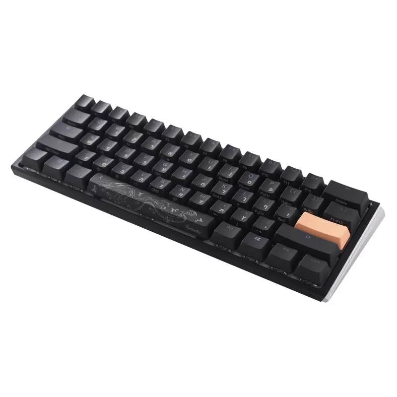 מקלדת מכאנית Ducky One 3 Mini Cherry Silver Switch צבע שחור
