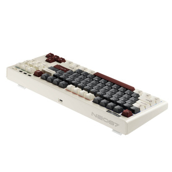 מקלדת גיימינג מכאנית 1St Player NEO87 RGB Rome צבע לבן