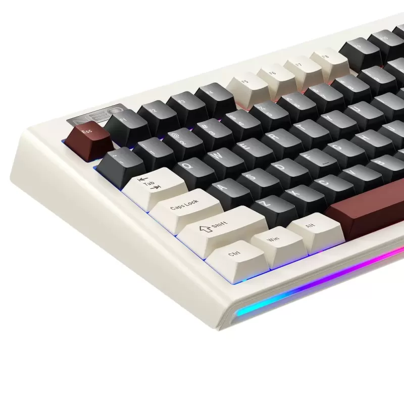 מקלדת גיימינג מכאנית 1St Player NEO87 RGB Rome צבע לבן מקלדת גיימינג מכאנית 1St Player NEO87 RGB Rome צבע לבן