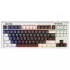 מקלדת גיימינג מכאנית 1St Player NEO87 RGB Rome צבע לבן