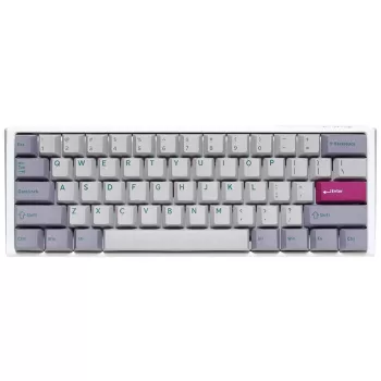 Mechanical gaming keyboard Ducky One 3 Mini Mist Grey Cherry Brown Switch Color:white