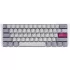 מקלדת גיימינג מכאנית Ducky One 3 Mini Mist Grey Cherry Brown Switch צבע לבן