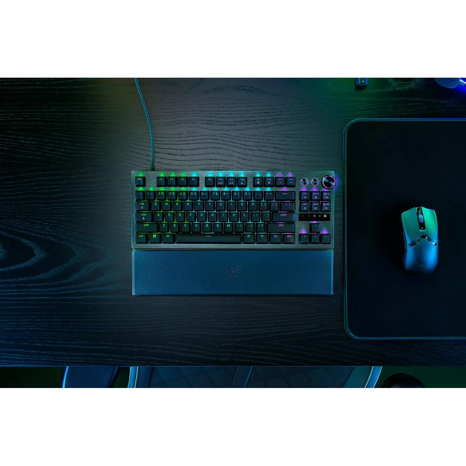 Игровая Клавиатура RAZER HUNTSMAN V3 PRO TENKEYLESS BLACK Цвет:чёрный