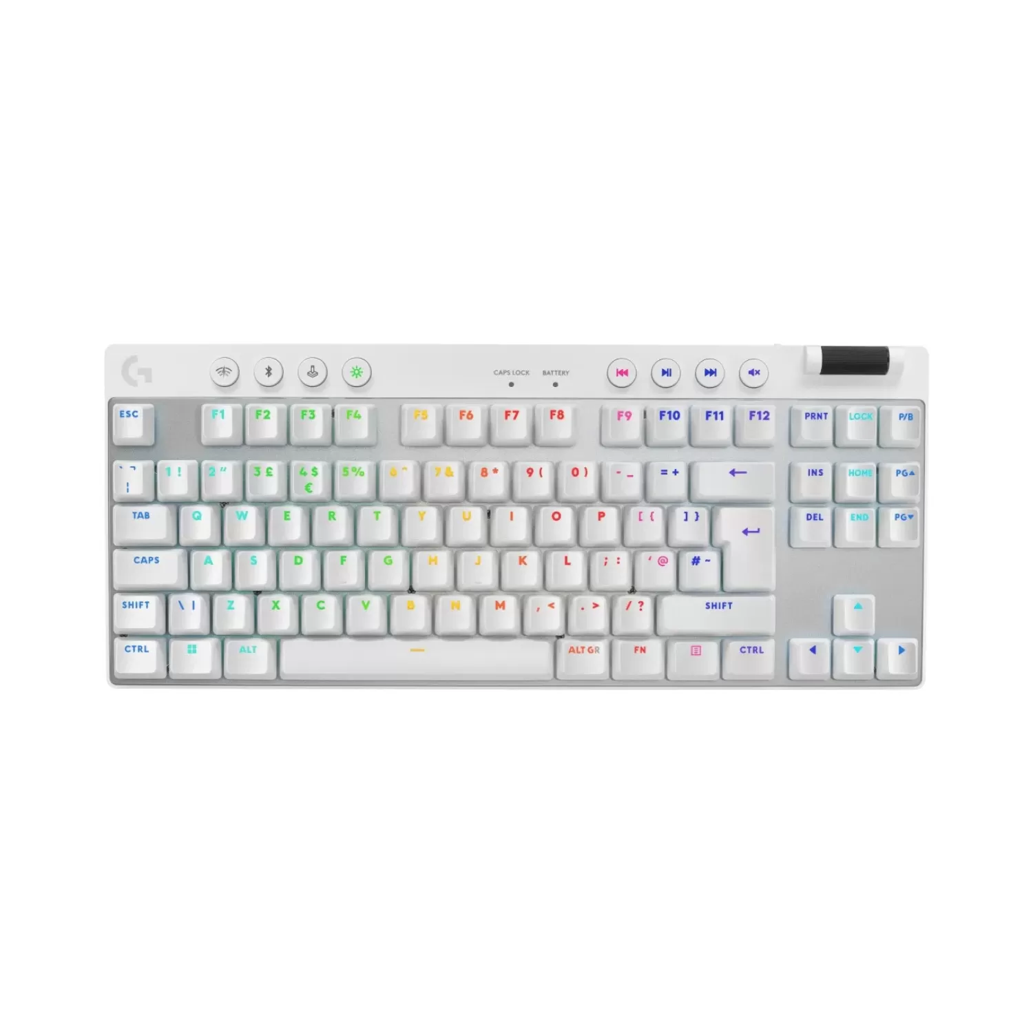 Беспроводная Игровая Клавиатура Logitech LIGHTSPEED Gaming Keyboard-WHITE-2.4GHZ/BT- TAC