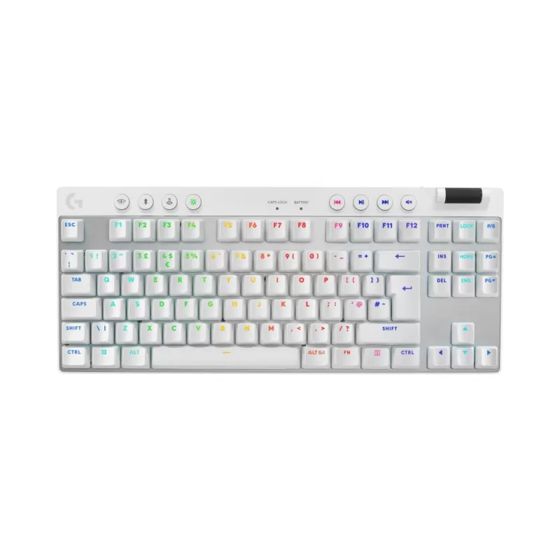 Беспроводная Игровая Клавиатура Logitech LIGHTSPEED Gaming Keyboard-WHITE-2.4GHZ/BT- TAC