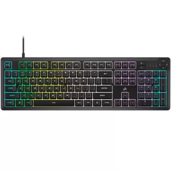 מקלדת גיימינג Corsair K55 CORE RGB - שחור