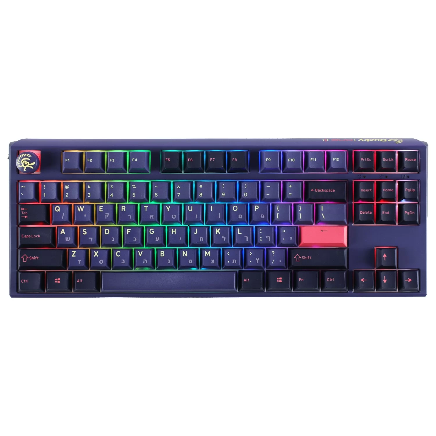 Wireless Gaming Keyboard Ducky Mechanical keyboard One 3 TKL Cosmic Cherry Brown Switch Color:blue