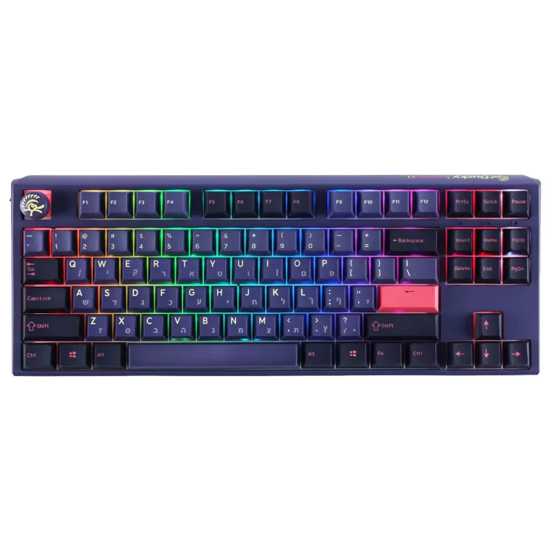 Wireless Gaming Keyboard Ducky Mechanical keyboard One 3 TKL Cosmic Cherry Brown Switch Color:blue