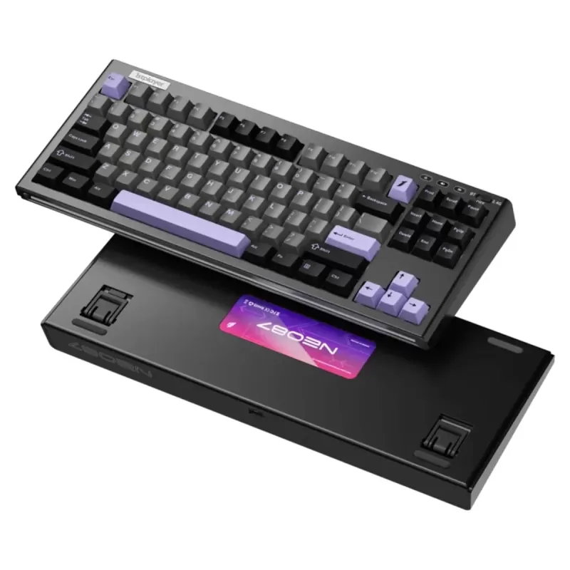 מקלדת גיימינג מכאנית 1St Player NEO87 RGB Midnight Vilot צבע שחור מקלדת גיימינג מכאנית 1St Player NEO87 RGB Midnight Vilot צבע שחור