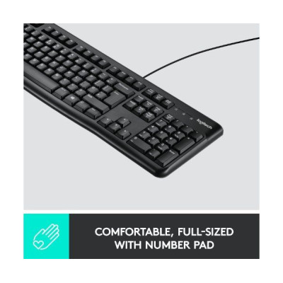 מקלדת Logitech K120 צבע שחור