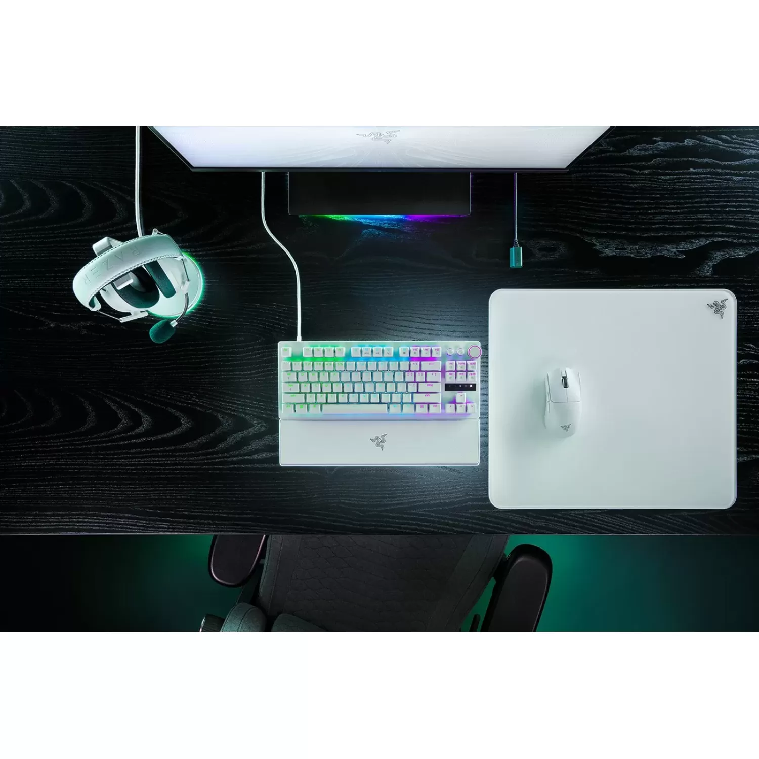 Игровая Клавиатура RAZER HUNTSMAN V3 PRO TENKEYLESS WHITE Цвет:белый