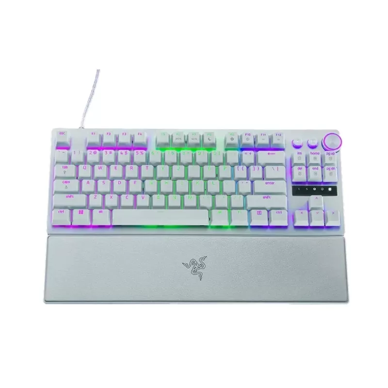 Игровая Клавиатура RAZER HUNTSMAN V3 PRO TENKEYLESS WHITE Цвет:белый