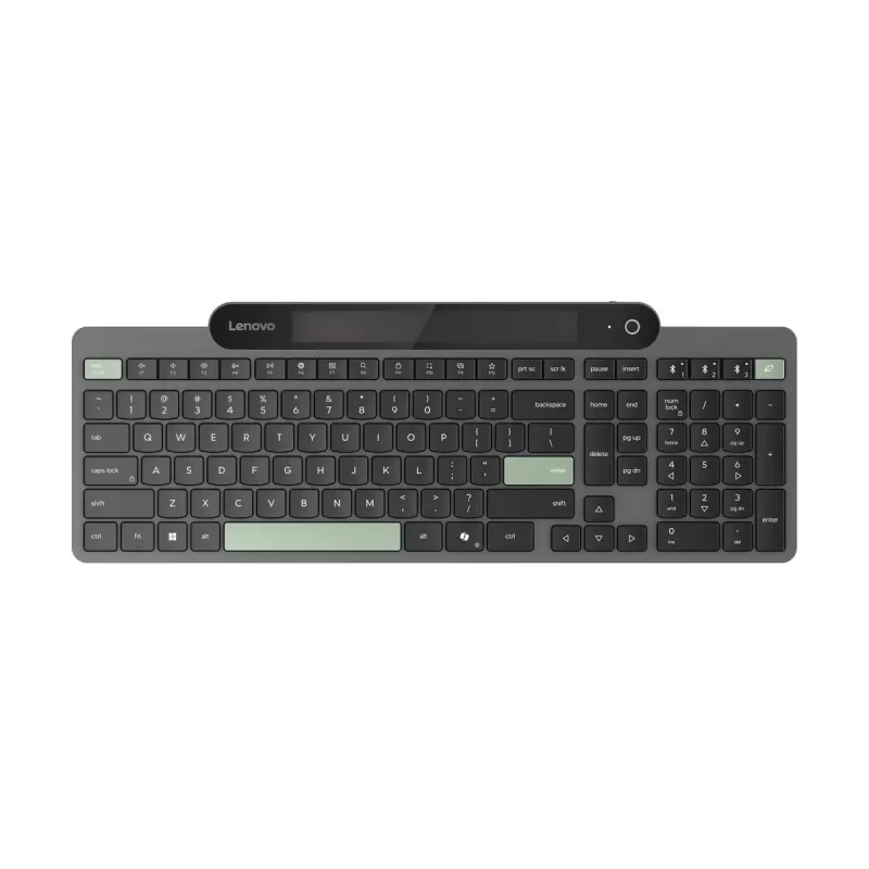 מקלדת אלחוטית Lenovo Self-Charging Bluetooth Keyboard Hebrew 212 מקלדת אלחוטית Lenovo Self-Charging Bluetooth Keyboard Hebrew 212