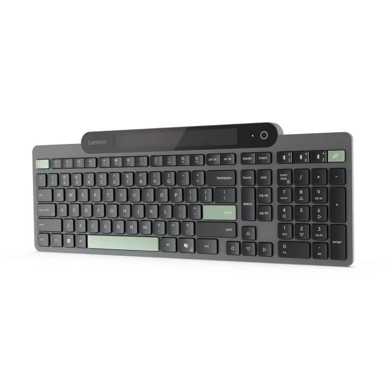 מקלדת אלחוטית Lenovo Self-Charging Bluetooth Keyboard Hebrew 212 מקלדת אלחוטית Lenovo Self-Charging Bluetooth Keyboard Hebrew 212