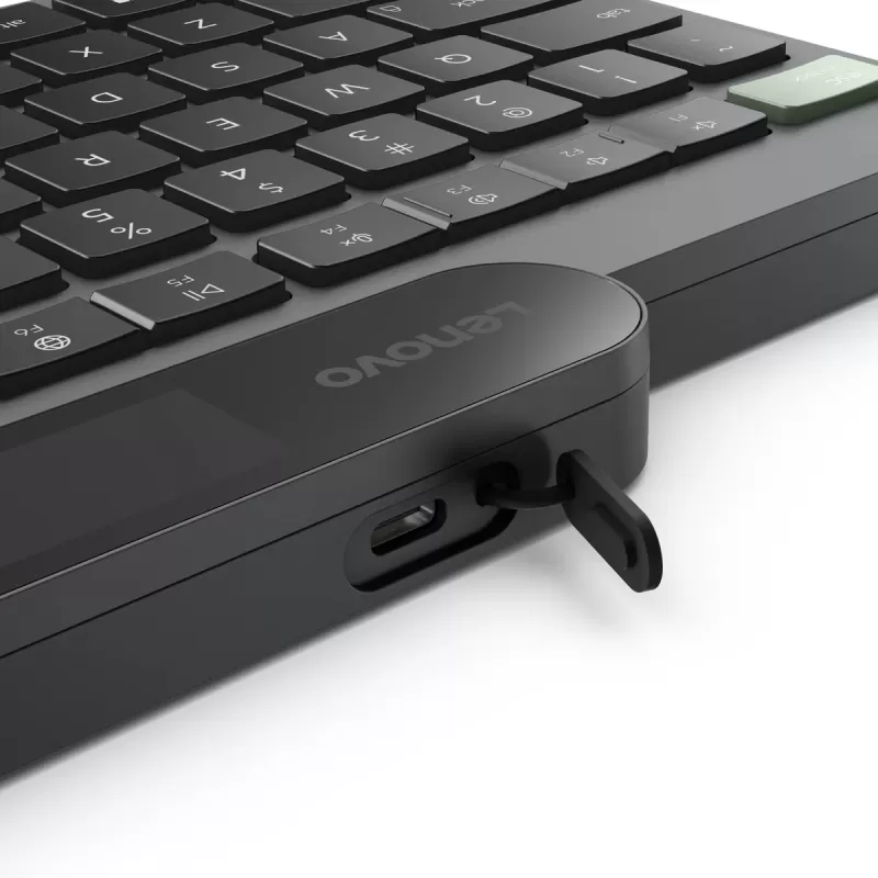 מקלדת אלחוטית Lenovo Self-Charging Bluetooth Keyboard Hebrew 212 מקלדת אלחוטית Lenovo Self-Charging Bluetooth Keyboard Hebrew 212
