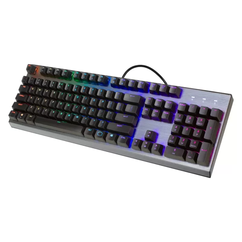 מקלדת גיימינג Cooler Master CK350 BROWN SWITCH צבע אפור, שחור