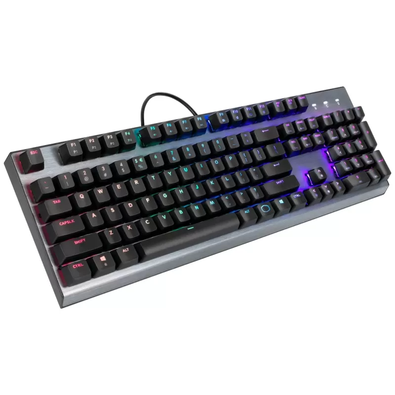 מקלדת גיימינג Cooler Master CK350 BROWN SWITCH צבע אפור, שחור