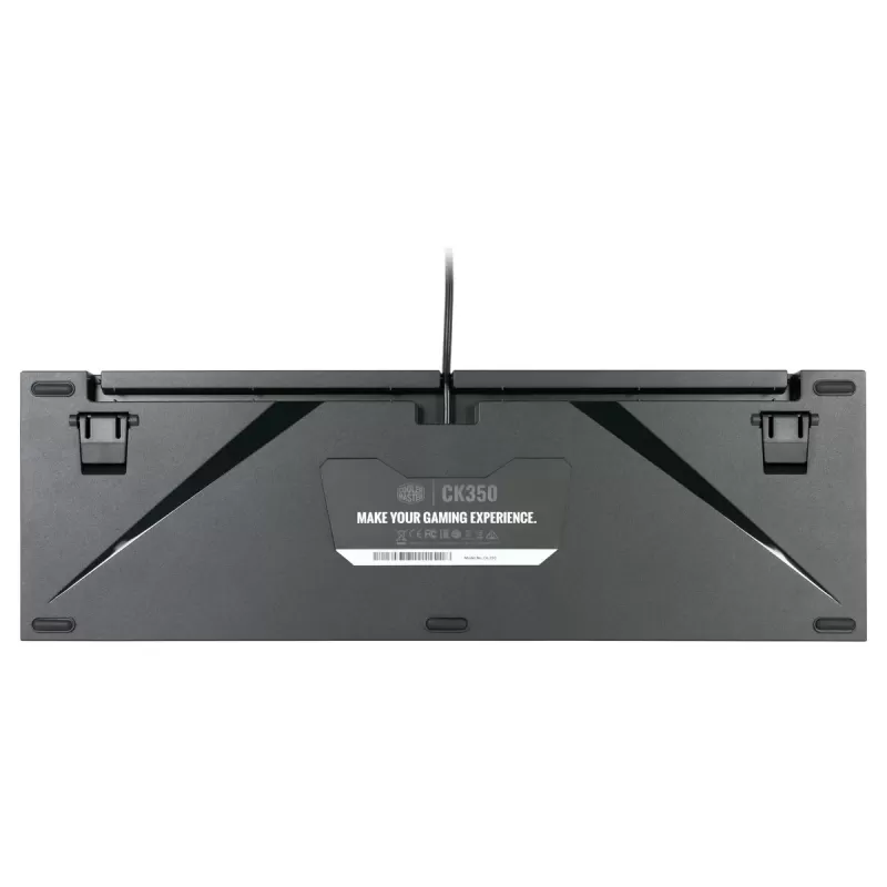 מקלדת גיימינג Cooler Master CK350 BROWN SWITCH צבע אפור, שחור