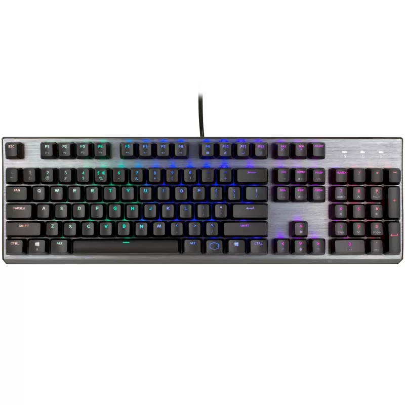 מקלדת גיימינג Cooler Master CK350 BROWN SWITCH צבע אפור, שחור